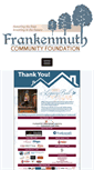 Mobile Screenshot of frankenmuthfoundation.org